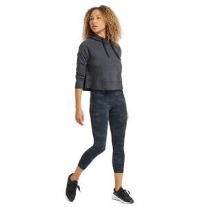 Spanx Leggings Look at Me Now Seamless Camo Camouflage High Waist Black S